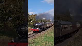 7820 quotDinmore Manorquot passes Hayles Abbey Halt on the express 26102024 gwsr [upl. by Sell]