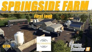 Scottish Farming at its best  Springside Farm  By MJ Modding  Farming Simulator 19 First look [upl. by Noerb]