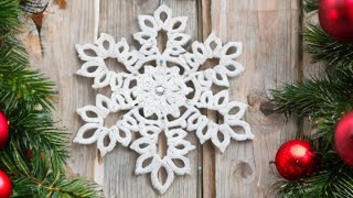 ❄️ A StepbyStep Tutorial for a Beautiful 14quot Crochet Snowflake ✨ [upl. by Hesther]