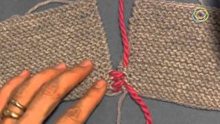 Tutorial zu den Grundtechniken des Strickens Fertigstellung das Zusammennähen [upl. by Adiari]