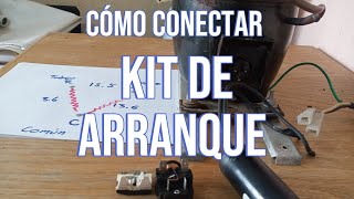 como conectar relay térmico y capacitor  conexión de kit de arranque  manómetro azul [upl. by Barina]