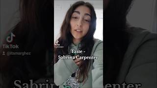 Just know youll taste me too💋 sabrinacarpenter cover taste [upl. by Kornher]