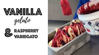 Vanilla GELATO and Raspberry Variegato Readybase 500 [upl. by Chucho]