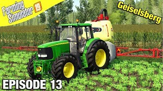 SPRAYING FERTILISER Farming Simulator 19  Geiselsberg with Daggerwin Ep 13 [upl. by Esila]