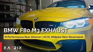 BMW F80 M3 REVS  AA Equal Length Midpipe NonRes amp M Performance Exhaust [upl. by Lemmuela218]