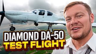 Diamond DA50 RG Flight Review [upl. by Hogg]