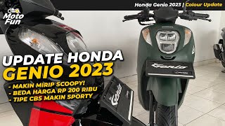 YAKIN MASIH MAU SCOOPY Warna Baru Honda Genio 2023  MotoFun Indonesia [upl. by Learsiy]