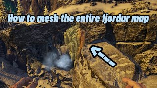 HOW TO MESH THE ENTIRE FJORDUR MAP  ARK SURVIVAL EVOLVED OFFICIAL [upl. by Sion]