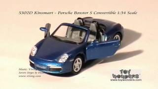 5302DKinsmartPorscheBoxsterSConvertible134DiecastWholesalempg [upl. by Swithbert]