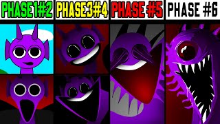 Phase 1 VS Phase 2 VS Phase 3 VS Phase 4 VS Phase 5 VS Phase 6 in Incredibox Sprunki [upl. by Leonora]