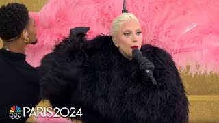 Lady Gagas full performance at the Paris 2024 Olympics Opening Ceremony  NBC Sports [upl. by Restivo65]