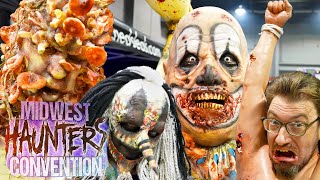 Midwest HAUNTERS CONVENTION 2023 4K  Halloween Props Animatronics Costumes [upl. by Ydnahs]