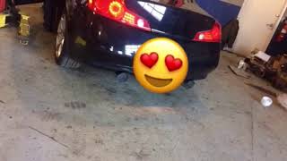 Sound Clip amp Rev SpecD G35 Exhaust  Redline360 [upl. by Dabney]