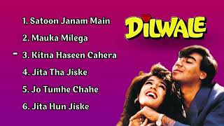 Dilwale Movie All Songs Ajay Devgan Raveena Tandon Sunil Shetty Hindi Movie Song [upl. by Northrup936]