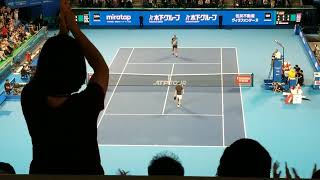 錦織（vsチリッチ）勝利の瞬間 Nishikori defeats CILIC（Japan Open） [upl. by Varion]