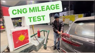 TOYOTA GLANZA CNG TESTING✅  Toyota glanza cng mileage test in a single point ✅ [upl. by Anirhtak79]