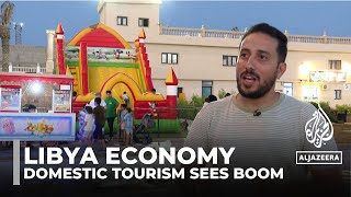 Libyas economy boosted by domestic tourism growth amid conflict and devalued currency [upl. by Ardnasil822]