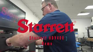 Starrett HDV 400 Horizontal Digital Video Comparator Demonstration [upl. by Thedric]