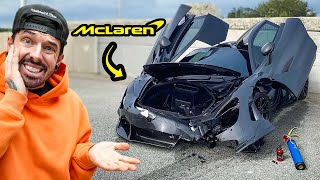 I REBUILT A WRECKED MCLAREN 720s THEN IT SET ON FIRE [upl. by Yolane]