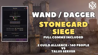 WandDagger Stonegard Castle Siege Talus Server Throne and Liberty The Real End Game [upl. by Seiber158]