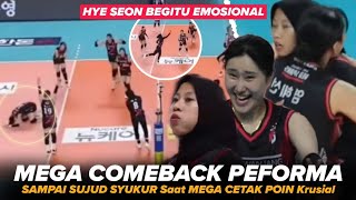 Begitu Berkaca Kaca Histeris Nya Hye Seon Melihat Comeback Nya Peforma Mega [upl. by Gnuoy]