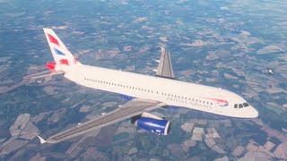 SHORT FLIGHT MSFS British Airways  Airbus A320  London to Manchester [upl. by Alpers100]