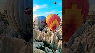 Cappadocia hot air balloon ride Live Raw footage shorts cappadocia travel [upl. by Gnav]