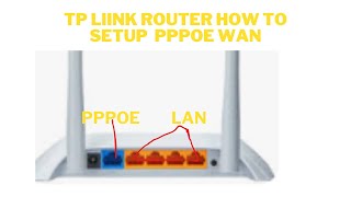 TPLINK ROUTER WR840N HOW TO SETUP A PPPOE CONNECTION [upl. by Dougy]