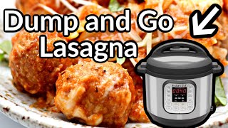 Instant Pot DUMP AND GO Meatball Lasagna  StepbyStep Instant Pot Recipe [upl. by Saidnac451]