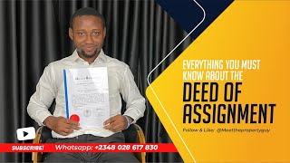 Deed of Assignment in Lagos  Everything You Should know [upl. by Folger]