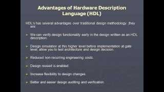 Hardware description language PPT [upl. by Naffets484]