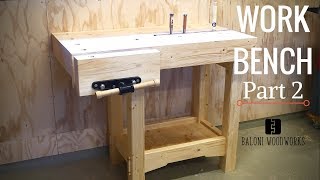 Woodworking Workbench Build  Part 2 [upl. by Reddy]