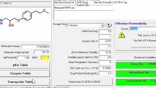 Tracking Metoprolol Metabolites in GastroPlus™ 95 [upl. by Neit]