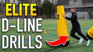 The BEST Defensive Line Drills  Pass Rush Library🏈 [upl. by Amor]