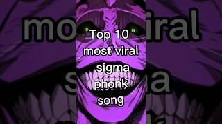 Top 10 most attitude and sigma phonk song 2024shorts sigmarule attitude [upl. by Aekan449]