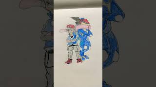 AshGreninja drawing bond Greninja please like and subscribe [upl. by Rimas]