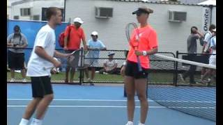 Elena Dementieva practice in Sydney 2010WMV [upl. by Aninay]