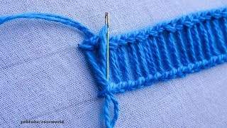 Basic Hand Embroidery Part  60  Ladder Stitch tutorial [upl. by Ocinom855]