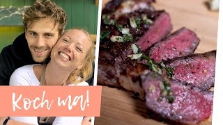 Fleisch von der Weide Gallowaysteak mit Fynn  Koch ma [upl. by Neve860]