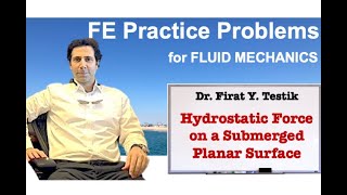 FE Exam Practice Problem Hydrostatic Force on a Submerged Plate [upl. by Parish]