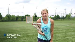 Lacrosse Fundamentals of Cradling and Dodging with Ally Carey Using Swax Lax Lacrosse Training Balls [upl. by Gianna30]