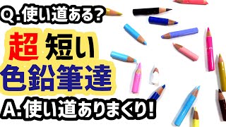 超短くなった色鉛筆達はこう使うamp鉛筆の削り方コツ【大切に使いましょう♡】 [upl. by Seitz]