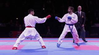 Rafael Aghayev vs Erman Eltemur FINAL European Karate Championships 2016  WORLD KARATE FEDERATION [upl. by Eixirt]