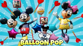 Amazon Made Us PoP our Mickey amp Minnie Mouse Airwalker Balloon Set  Balloon Dart Challenge [upl. by Zerat]