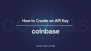 How to create an API key with Coinbase [upl. by Kaazi828]