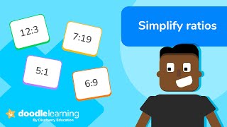 How to simplify ratios  Maths for kids  DoodleLearning [upl. by Arick593]