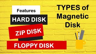 types of Magnetic Disk  Hard disk  Zip Disk  Floppy Disk  BCA LOC  notes  hindi [upl. by Moreen]