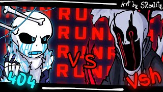 FannonError404 sans vs VHS sans [upl. by Cogswell]