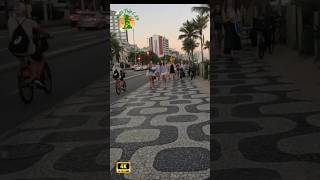 IPANEMA BEACH  RIO DE JANEIRO🚶🌴🏖️🌞🌊 ipanema riodejaneiro walkingtour trip travel brazil rj [upl. by Aihsaei]