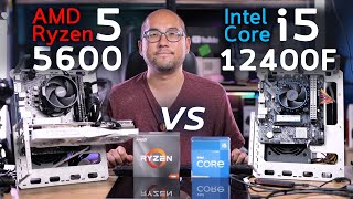 รีวิวเทียบซีพียู AMD Ryzen 5 5600 VS Intel Core i512400F เล่นเกม ตัดต่อ เรนเดอร์งาน ต่างกันมากไหม [upl. by Ahsaetan]